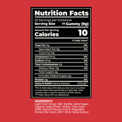 CHERRY COLA NANO DELTA 9 GUMMIES 400MG JAR