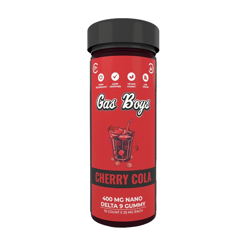 CHERRY COLA NANO DELTA 9 GUMMIES 400MG JAR – Gasboys Co CHERRY COLA NANO DELTA 9 GUMMIES 400MG JAR – Gasboys Co