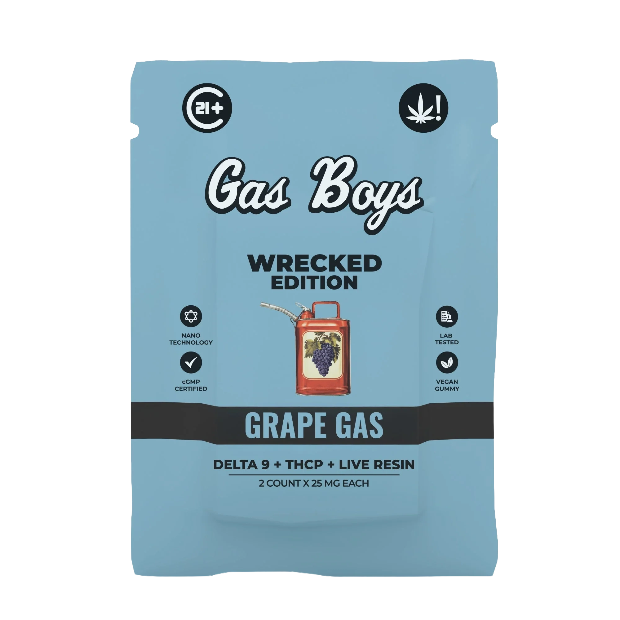 GRAPE GAS (WRECKED EDITION) NANO DELTA 9 + THCP + LIVE RESIN