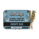 GRAPE GAS ICE HASH + EXOTIC KIEF INFUSED PRE-ROLLS 5G TIN