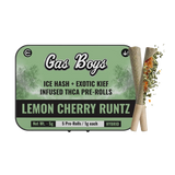 LEMON CHERRY RUNTZ ICE HASH + EXOTIC KIEF INFUSED PRE-ROLLS 5g Mini Tin