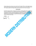 Legal document about cannabis distribution with text and a signature on a white background