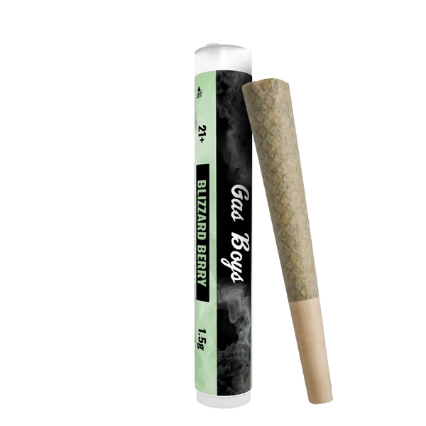 BLIZZARD BERRY ICE HASH + EXOTIC KIEF INFUSED PRE-ROLL 1.5G TUBE