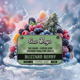 BLIZZARD BERRY ICE HASH + EXOTIC KIEF INFUSED PRE-ROLLS 5g Mini Tin