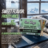 BLIZZARD BERRY ICE HASH + EXOTIC KIEF INFUSED PRE-ROLLS 5g Mini Tin