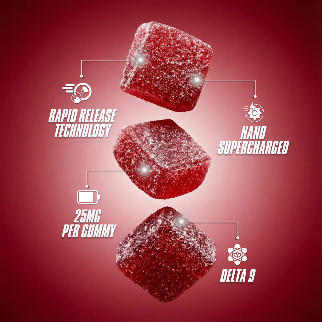 CHERRY COLA NANO DELTA 9 GUMMIES 400MG BAG – Gasboys Co