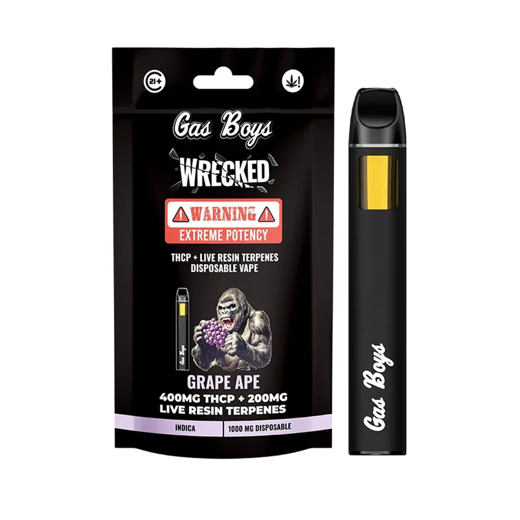 vape apes GRAPE APE (WRECKED EDITION) THCP Disposable Vape 1000mg – Gasboys Co