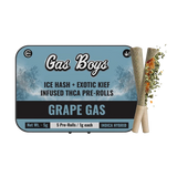 GRAPE GAS ICE HASH + EXOTIC KIEF INFUSED PRE-ROLLS 5g Mini Tin