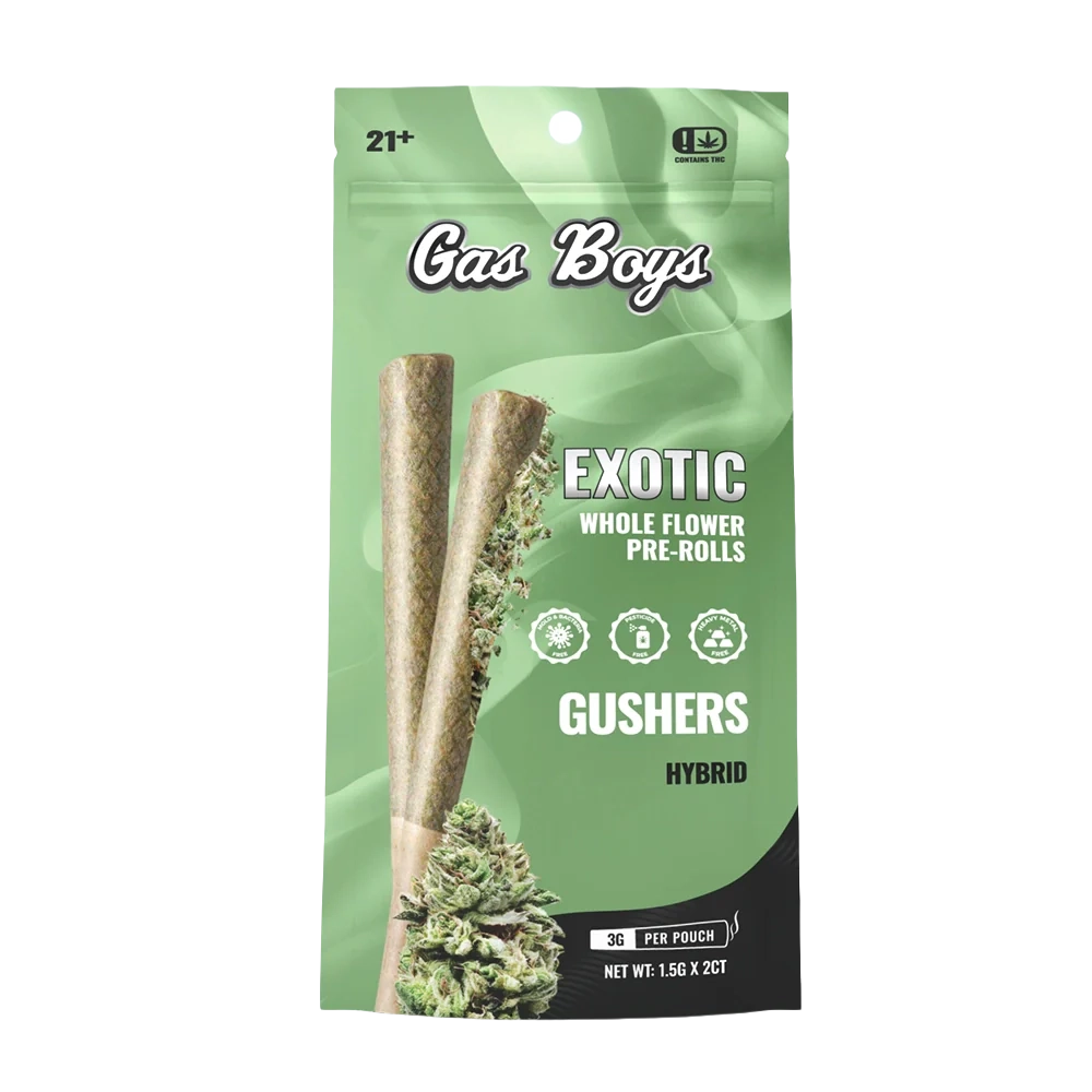 GUSHERS WHOLE FLOWER PRE-ROLLS  2CT  Pouch (1.5g Each)