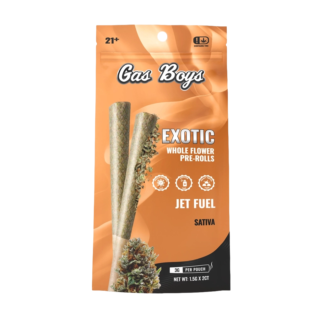 JET FUEL WHOLE FLOWER PRE-ROLLS  2CT Pouch (1.5g Each)