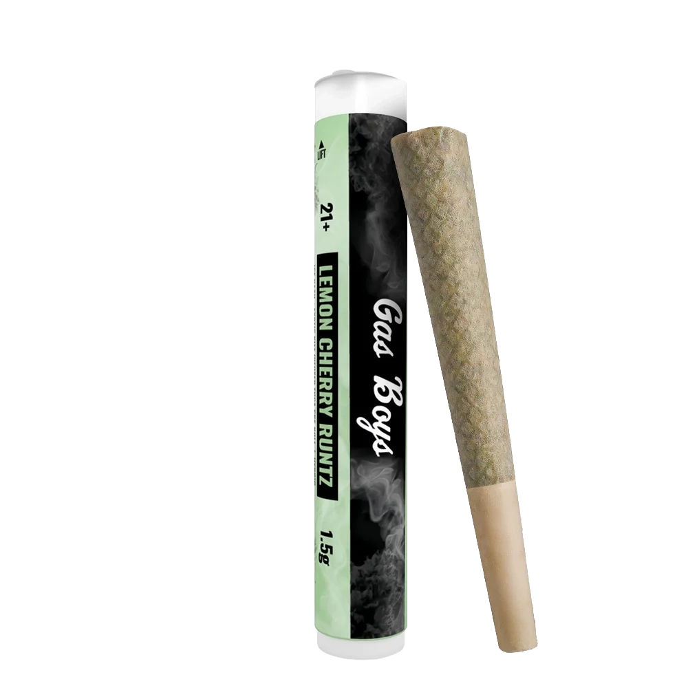 LEMON CHERRY RUNTZ ICE HASH + EXOTIC KIEF INFUSED PRE-ROLL 1.5G TUBE