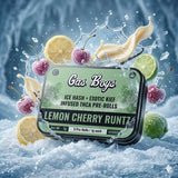 LEMON CHERRY RUNTZ ICE HASH + EXOTIC KIEF INFUSED PRE-ROLLS 5g Mini Tin