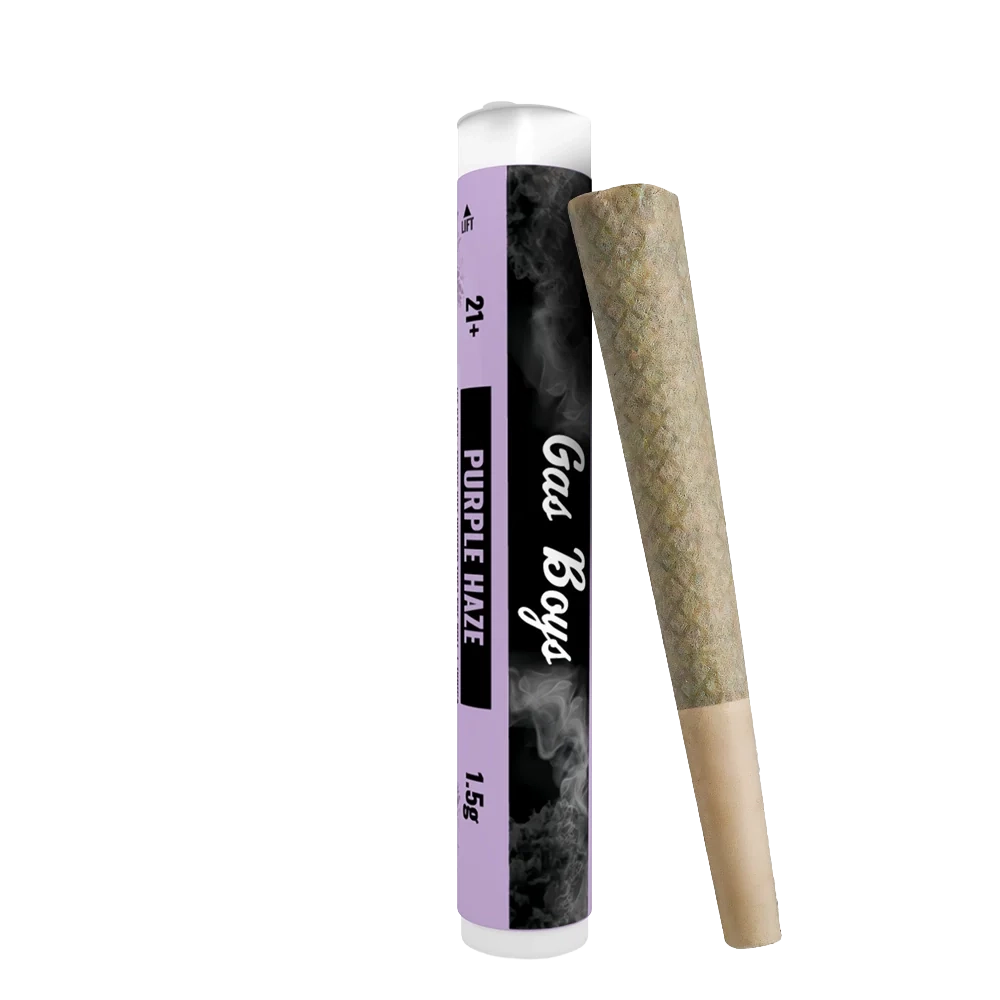 PURPLE HAZE ICE HASH + EXOTIC KIEF INFUSED PRE-ROLL 1.5G TUBE