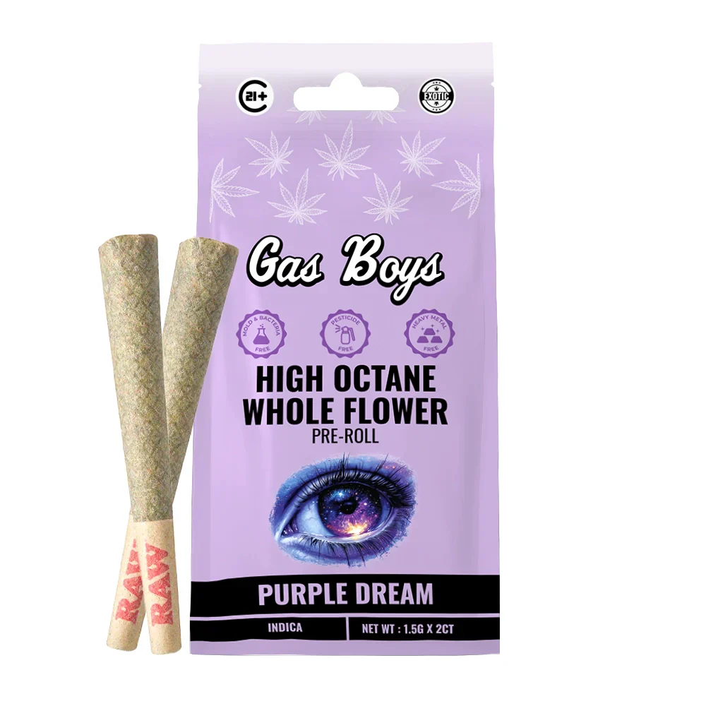 PURPLE DREAM WHOLE FLOWER PRE-ROLL 1.5Gx2