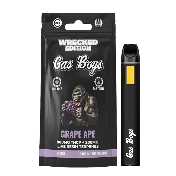 GRAPE APE (WRECKED EDITION) THCP Disposable Vape 1000mg – Gasboys Co